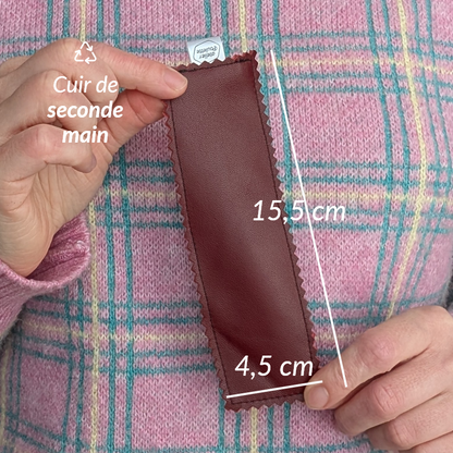 Marque-pages en cuir